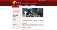 Desktop Screenshot of peru4u.com