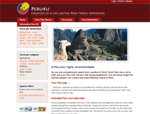 Tablet Screenshot of peru4u.com